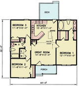 Country House Plan - William 87535 - 1st Floor Plan