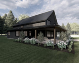 Farmhouse House Plan - The Outpost 13966 - Left Exterior