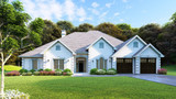Classic House Plan - Country Club Drive 15038 - Front Exterior