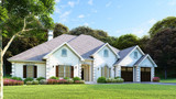 Secondary Image - Classic House Plan - Country Club Drive 15038 - Left Exterior