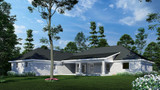 Classic House Plan - Cherry Street 15001 - Rear Exterior