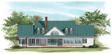 Southern House Plan - Clover Lane 27191 - Rear Exterior