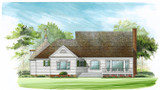 Southern House Plan - Waterford 59679 - Rear Exterior