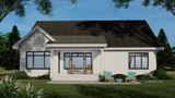 Secondary Image - Farmhouse House Plan - Chloe Creek 92916 - Rear Exterior