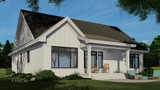 Farmhouse House Plan - Chloe Creek 92916 - Right Exterior