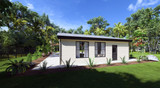 Secondary Image - Modern House Plan - Aqua Haven Pool House 79447 - Rear Exterior