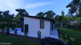 Modern House Plan - Aqua Haven Pool House 79447 - Right Exterior