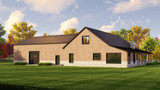 Country House Plan - 53674 - Left Exterior
