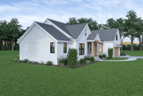 Craftsman House Plan - 67956 - Left Exterior