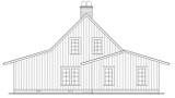 Mountain Rustic House Plan - River Rendezvous 49498 - Rear Exterior