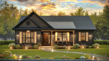 Craftsman House Plan - Jazz 2 92456 - Front Exterior