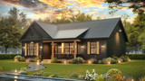 Craftsman House Plan - Jazz 2 92456 - Right Exterior