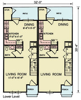 Traditional House Plan - Horizon 70979 - 1st Floor Plan
