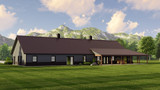 Secondary Image - Ranch House Plan - 86302 - Rear Exterior