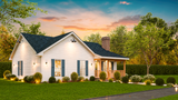 Secondary Image - Traditional House Plan - Kendall 22885 - Left Exterior