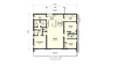 Traditional House Plan - Carnation 1 74502 - 1st Floor Plan
