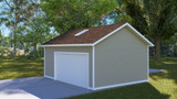 Traditional House Plan - LaMaye Garage 98617 - Right Exterior
