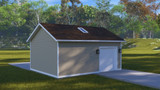 Traditional House Plan - LaMaye Garage 98617 - Rear Exterior