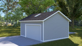 Traditional House Plan - LaMaye Garage 98617 - Right Exterior