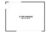 Traditional House Plan - LaMaye Garage 98617 - 1st Floor Plan