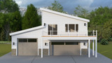 Contemporary House Plan - Keeler Garage 52919 - Front Exterior