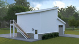Contemporary House Plan - Keeler Garage 52919 - Rear Exterior