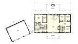 Country House Plan - Aspen 3 13306 - 1st Floor Plan