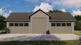 Farmhouse House Plan - 91533 - Right Exterior
