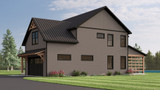 Country House Plan - 71431 - Right Exterior