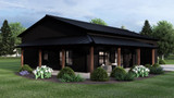 Country House Plan - 54641 - Left Exterior