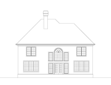 Traditional House Plan - Baltimore 2 45263 - Rear Exterior