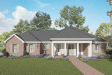 Ranch House Plan - Sweet Magnolia 43196 - Front Exterior