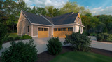 Farmhouse House Plan - The Hamilton 38048 - Left Exterior