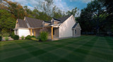 Farmhouse House Plan - The Hamilton 38048 - Right Exterior