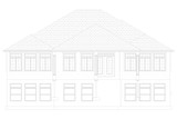Ranch House Plan - Kirk 77726 - Rear Exterior