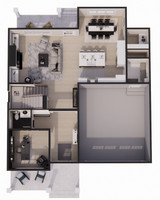 Bungalow House Plan - Red Cedar 76627 - 1st Floor Plan