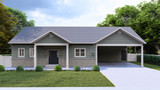 Craftsman House Plan - Pead 21950 - Front Exterior