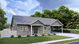 Craftsman House Plan - Pead 21950 - Left Exterior