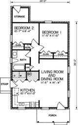 Traditional House Plan - Fenner 7 48241 - 1st Floor Plan