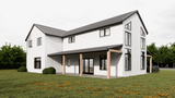 Farmhouse House Plan - Barnie 30644 - Rear Exterior