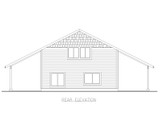 Traditional House Plan - 47901 - Rear Exterior