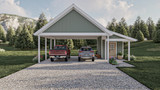 Secondary Image - Farmhouse House Plan - Roscoe 56868 - Front Exterior