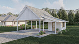 Farmhouse House Plan - Roscoe 56868 - Right Exterior