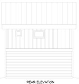 Contemporary House Plan - Mt. Wallowa Escape 12363 - Rear Exterior