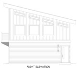Contemporary House Plan - Mt. Wallowa Escape 12363 - Right Exterior