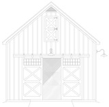 Country House Plan - Highland Barn 50791 - Left Exterior