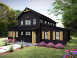 Farmhouse House Plan - Lakefront Barndominium 2 52086 - Front Exterior