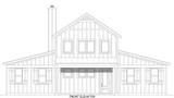 Farmhouse House Plan - Lakefront Barndominium 2 52086 - Front Exterior