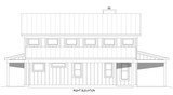 Farmhouse House Plan - Lakefront Barndominium 2 52086 - Right Exterior