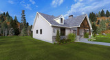 Farmhouse House Plan - The Sunnyside 39489 - Left Exterior
